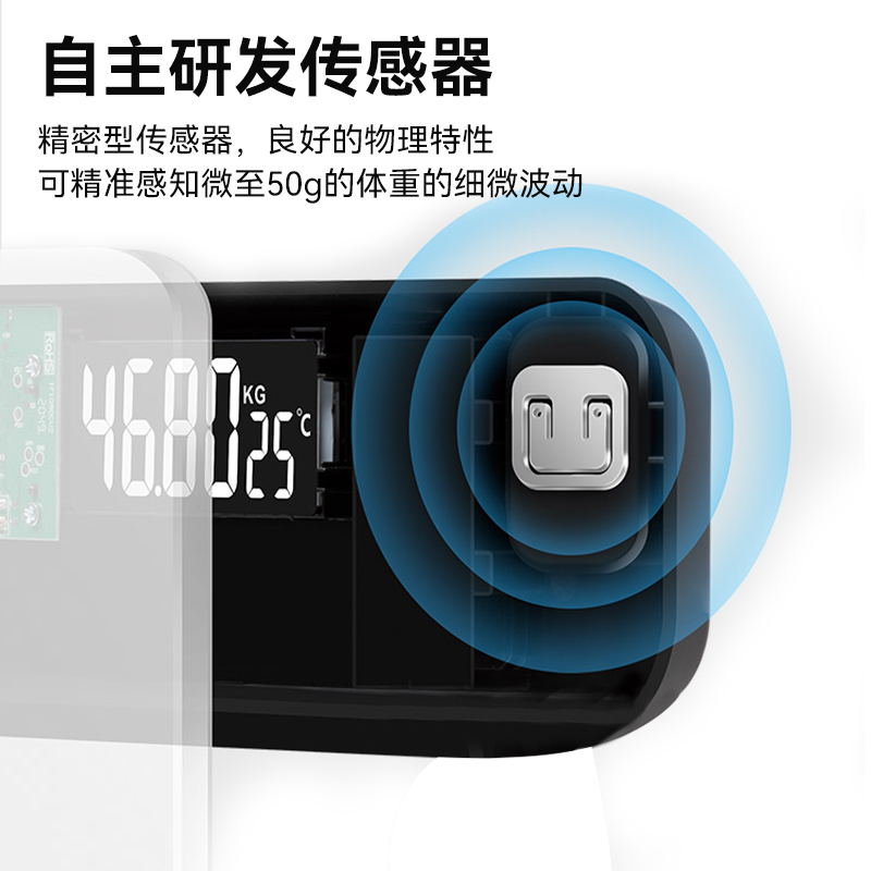 香山智能体脂秤体重秤家用高精准电子称小型宿舍人体称重7129高清大图