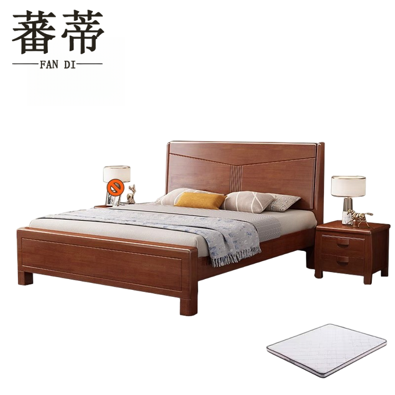 蕃蒂 职工床1.8米床+床垫+床头柜 组