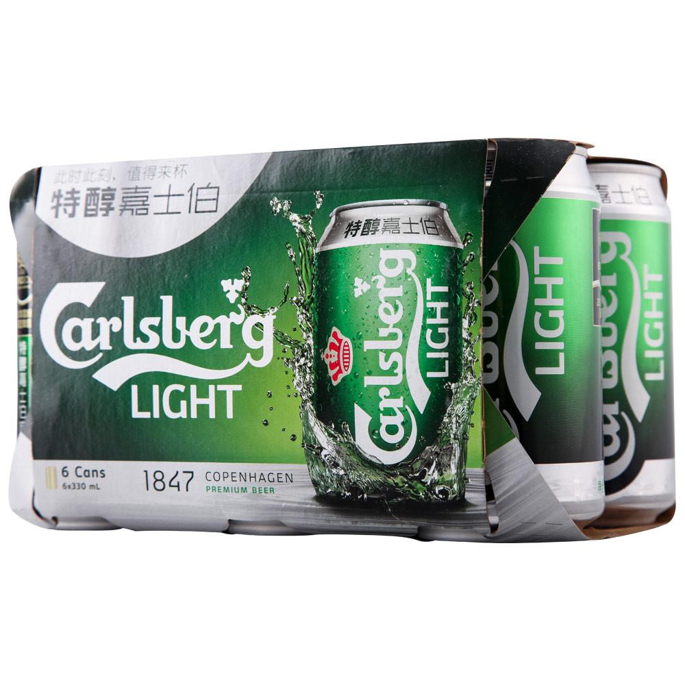 嘉士伯 特醇啤酒 330ml/罐*6