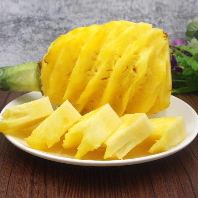 [熊猫鸟]徐闻香水菠萝 酸甜多汁 净重9斤装 大果 去皮凤梨 削皮菠萝 超甜时令高清大图