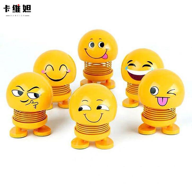 卡维妲抖音同款汽车弹簧娃娃摆件 表情包车载摇摆公仔 3号坏笑
