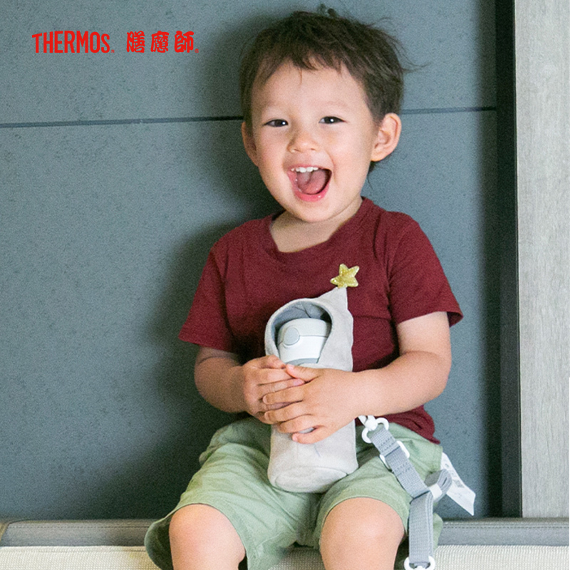 膳魔师儿童吸管保温杯宝宝学饮杯幼儿水杯小学生婴儿学饮杯TCKC