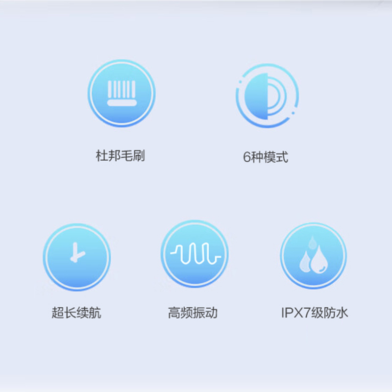 智贝勒智能牙刷SC-500成人家用男女款充电式全自动声波震动软毛牙刷