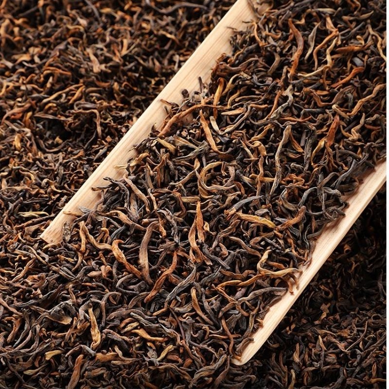 [5A云南普洱熟茶]云南普洱熟茶勐海宫廷普洱金芽陈年老普洱茶叶高清大图