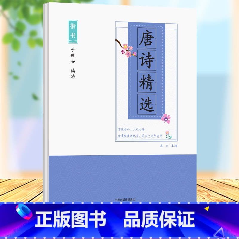 [正版]唐诗精选楷书字帖唐诗精选于佩安楷书 楷书入门基础训练教程初高中生练字钢笔字帖 唐诗临摹练字本笔画偏旁部首练图片
