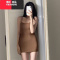 YIBUSHENG辣妹纯欲性感吊带连衣裙女季新款内搭外穿露背设计感紧身包臀裙