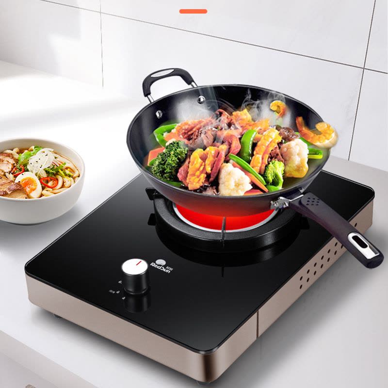 红日(RedSun)ED009B燃气灶 家用红外线灶单灶 固定定时防干 语音提醒 一级能效省气 (天然气)图片