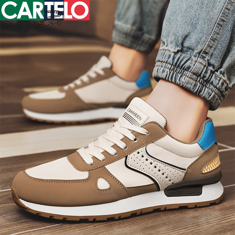 线下专柜同款卡帝乐鳄鱼cartelo新款舒适百搭男士运动休闲鞋潮鞋阿甘