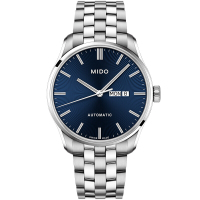 美度(Mido)瑞士品牌布鲁纳系列男士机械表男表 42.5mm全自动机械时尚商务简约手表