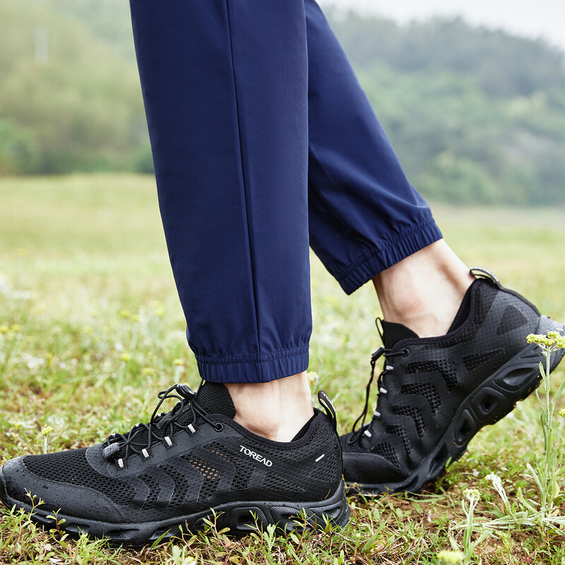 探路者涉水鞋男鞋夏季户外溯溪鞋春夏新品户外男式网布透气防滑轻便涉