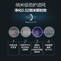 飞利浦(Philips)无雾空气加湿器HU5930/00触摸屏 净化型4L大容量水箱 净化加湿一体机湿度设定 纳米云加湿