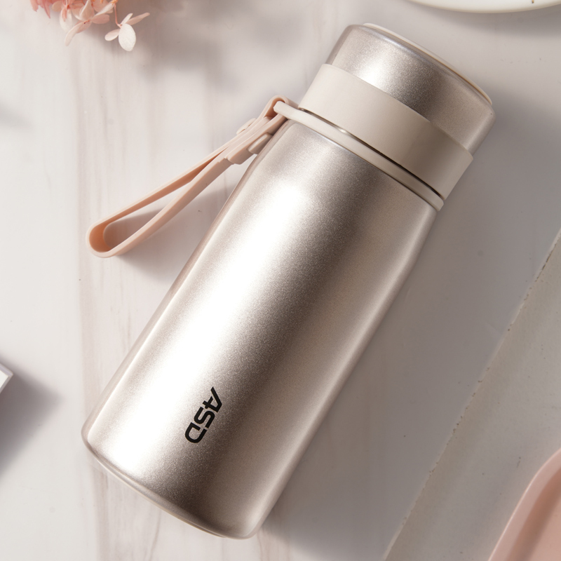 爱仕达(asd)保温杯316不锈钢便携可爱水杯学生简约杯男女士大容量杯子