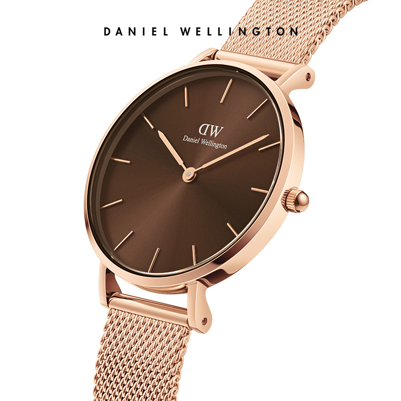 新品dw手表手链套装女流金表时尚复古石英表女两件套丹尼尔惠灵顿