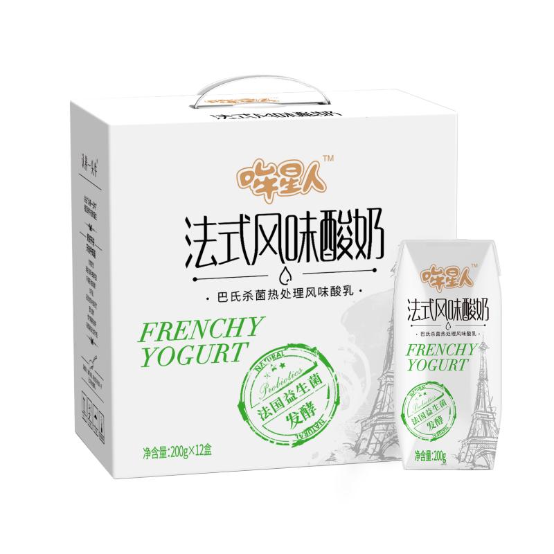 哞星人常温法式酸牛奶200g*12盒*1箱