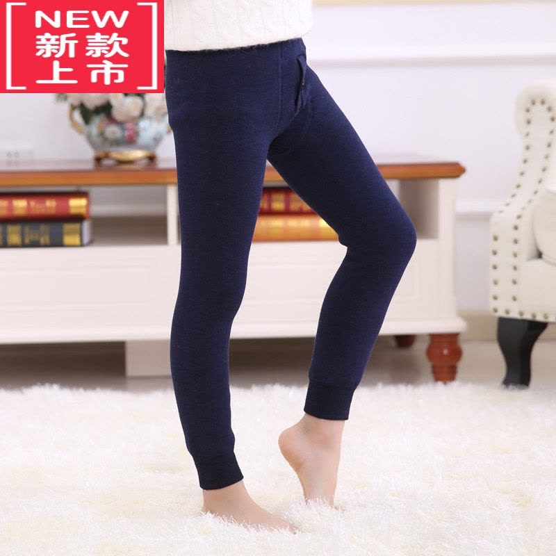 可莉允男士秋冬加绒加厚保暖裤儿童男童打底裤紧身内裤一体裤毛裤棉裤图片