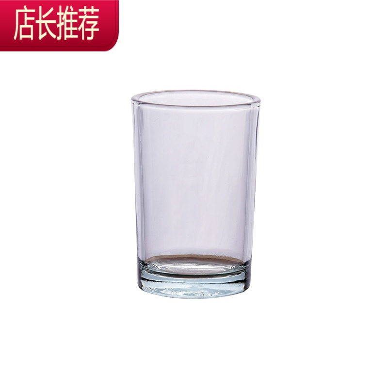 防摔钢化玻璃杯饭店专用二两钢化白酒杯茶水杯酒吧ktv啤酒杯烈酒JING PING 1.2两直身钢化杯[10只装]