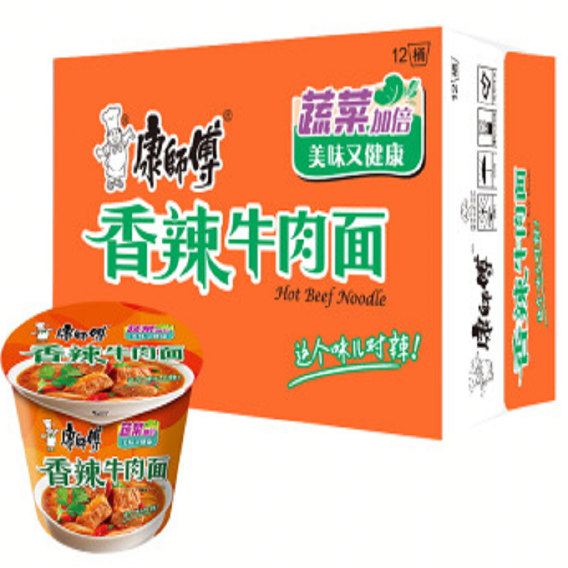 康师傅 香辣牛肉桶面 110g