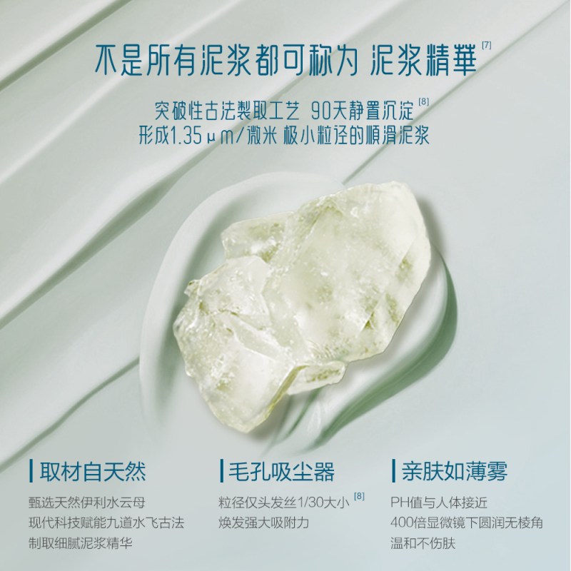 御泥坊面膜氨基酸泥浆精华面膜90ml(毛孔清洁收缩泥膜女 氨基酸涂抹式面膜 去黑头面膜泥男士护肤)