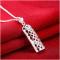 N871 Women Silver Necklace 镀纯银日韩时尚配饰女水晶项链坠送女朋友七夕情人节礼物