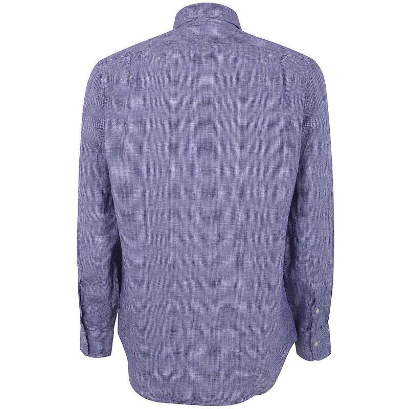 Polo Ralph Lauren纯亚麻长袖运动衬衫男透气休闲商务工装衬衫高清大图