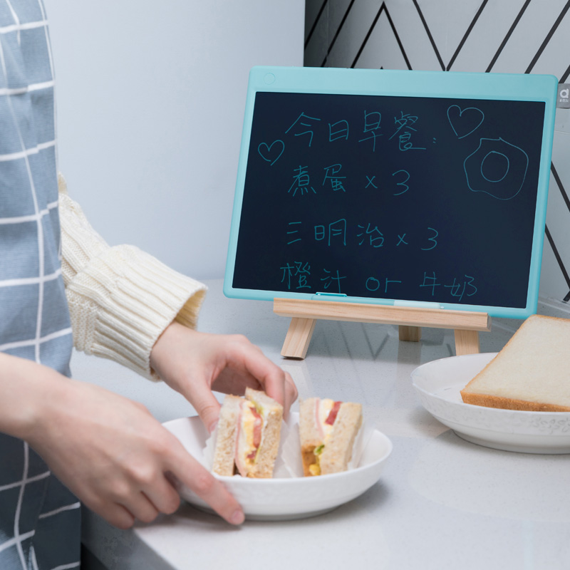 小米生态链 机器岛智能小黑板 13.5寸非磁性涂鸦绘画 液晶画板 儿童早教玩具手写板 宝宝益智写字板 手写板粉色高清大图