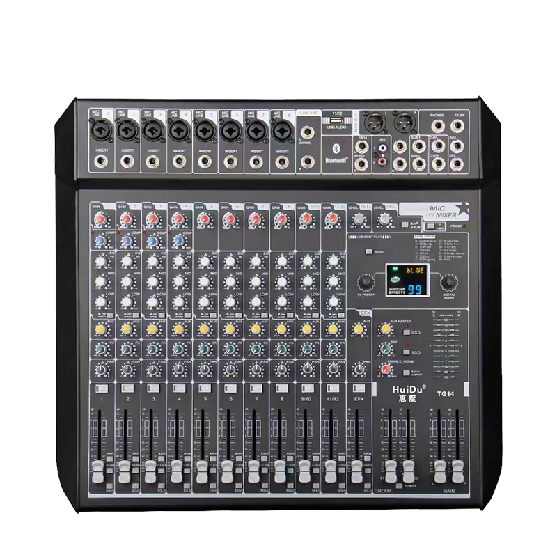 惠度(HuiDu)14路输入两编组输出模拟调音台 TG14(销售单位:台)