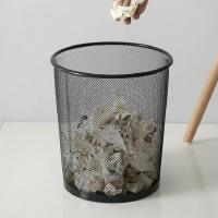 优诗提念YSTN-LJT006铁艺金属网状垃圾桶(计价单位:个)黑色