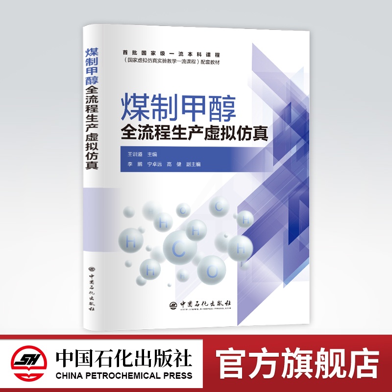 [正版]煤制甲醇全流程生产虚拟仿真 王训遒 主编 煤气化、甲醇、生产工艺、计算机仿真 9787511462435 中国石高清大图