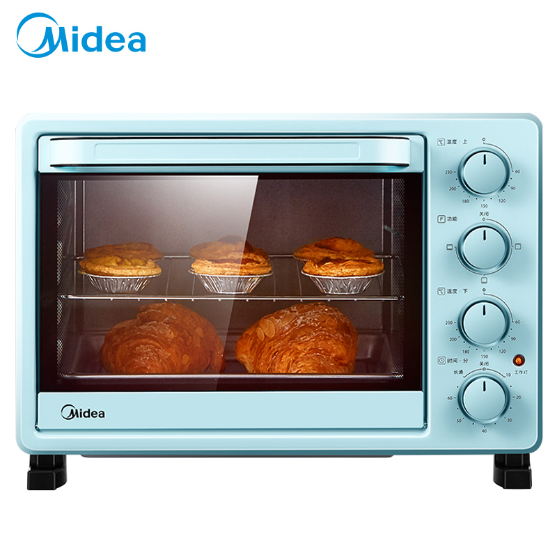 美的(Midea) 电烤箱 25升家用 大视窗 多功能烤箱 PT2531