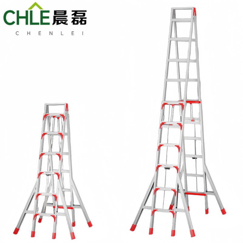 晨磊伸缩人字梯六步/个高清大图