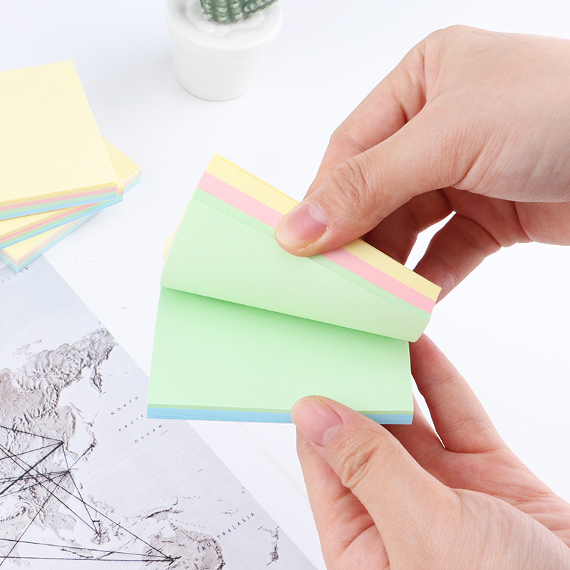 宝克(BAOKE)TZ2007 76*76mm百事宝贴/便签条/便利贴/百事贴 四色 1本装高清大图