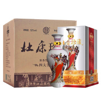 杜康酒 杜康珍藏四大美女酒52度浓香型白酒500ml*4瓶整箱