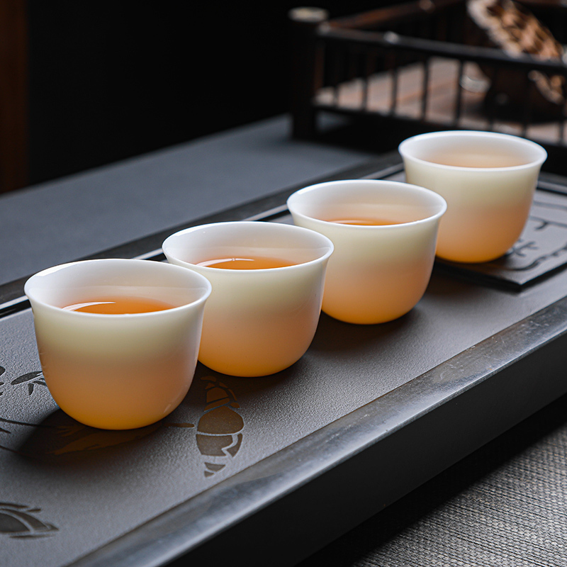 羊脂玉白瓷11头茶具套装