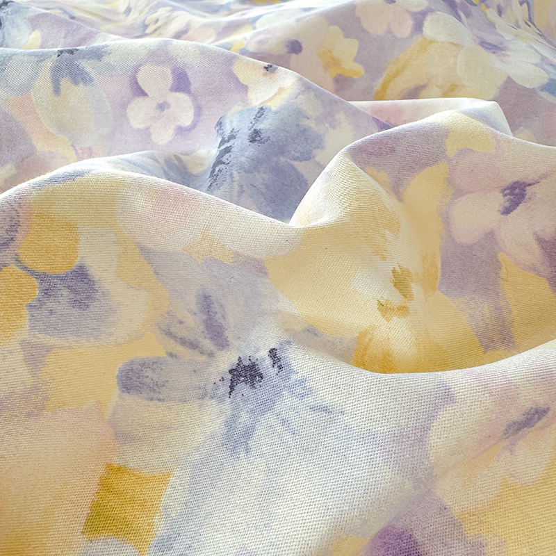 紫罗兰全棉印花抗菌四件套 春涧/香颂蝶舞/迈凯伦款号:VDZLPSS13151高清大图