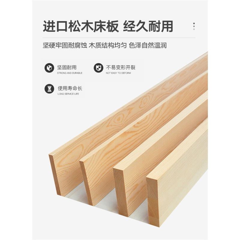 洛港 折叠床单人双人家1.2m办公室午休加固硬板床单身公寓简易床经济型