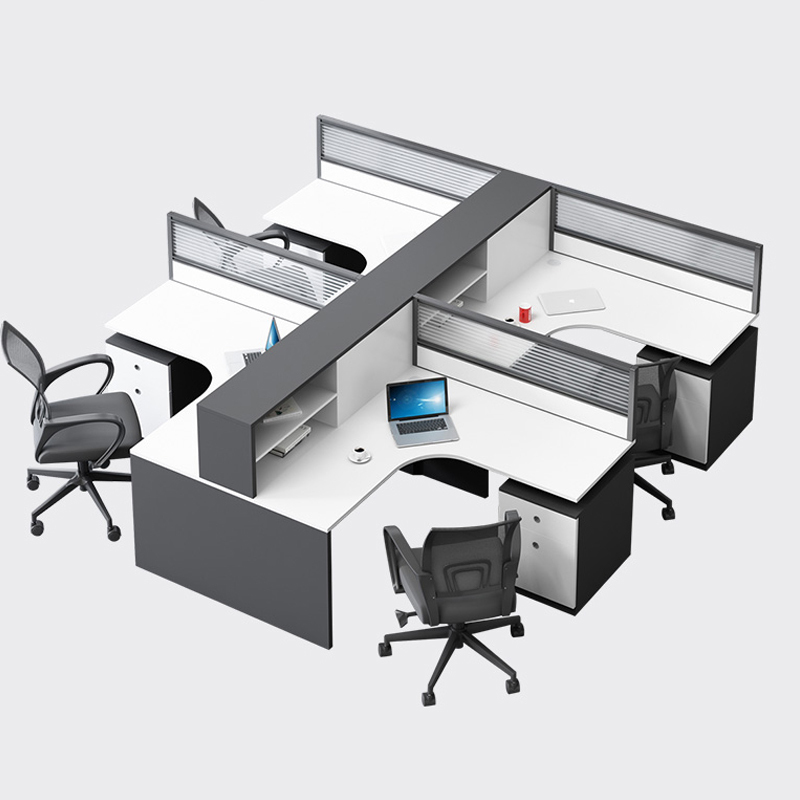 室桌椅组合4人位6人位职员桌屏风卡座工位桌员工位双人电脑家具办公桌