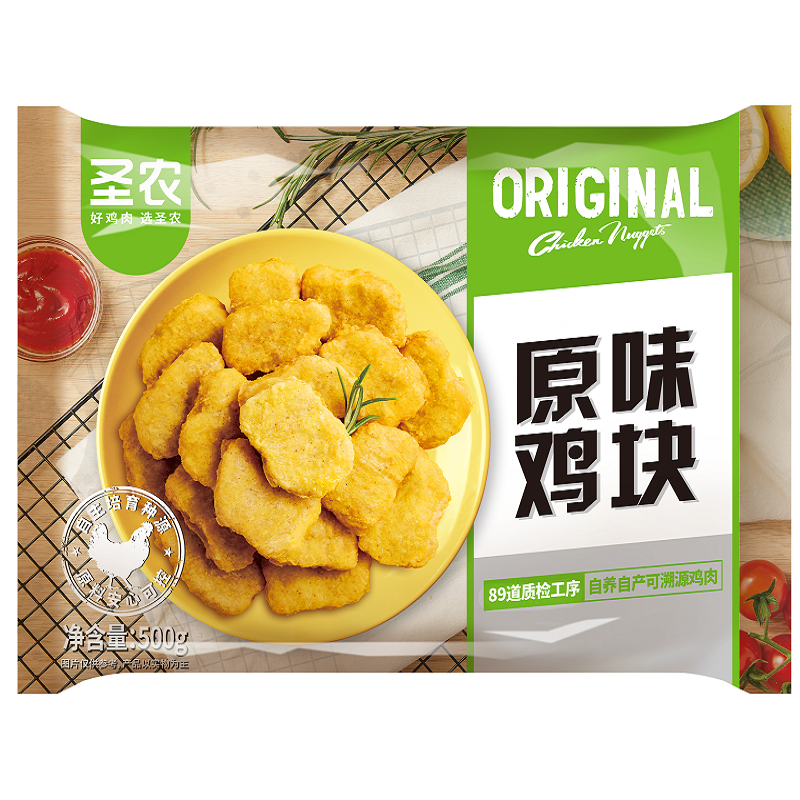 圣农鸡块原味500g