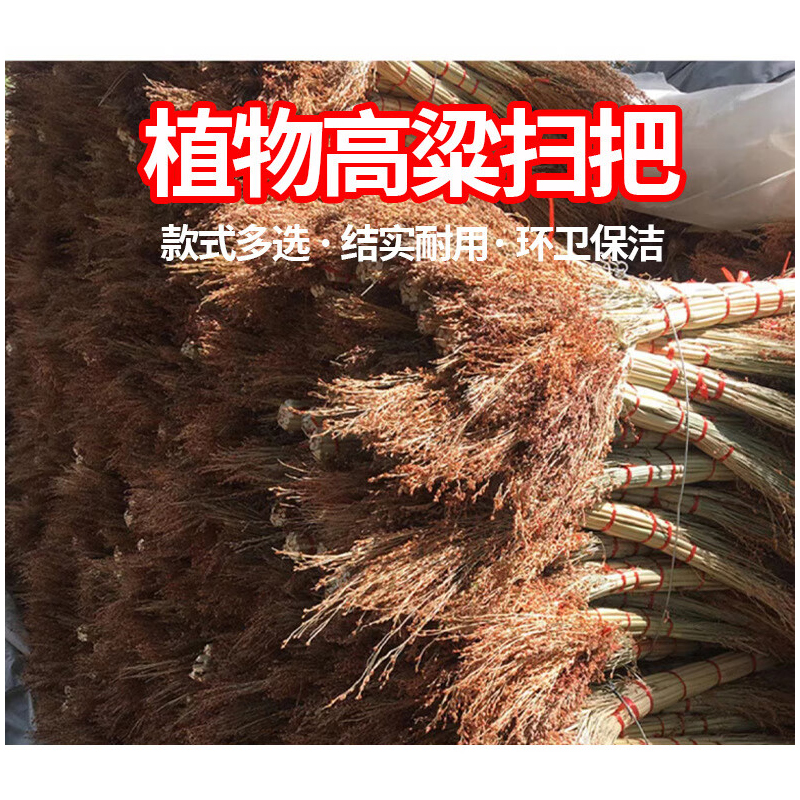 谋福 清洁植物扫把 手工扫帚(普通龙须草)*/个高清大图