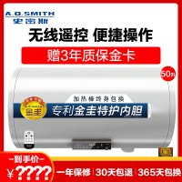 史密斯(A.O.Smith)50升3000W电热水器50X3 金圭内胆 速热遥控
