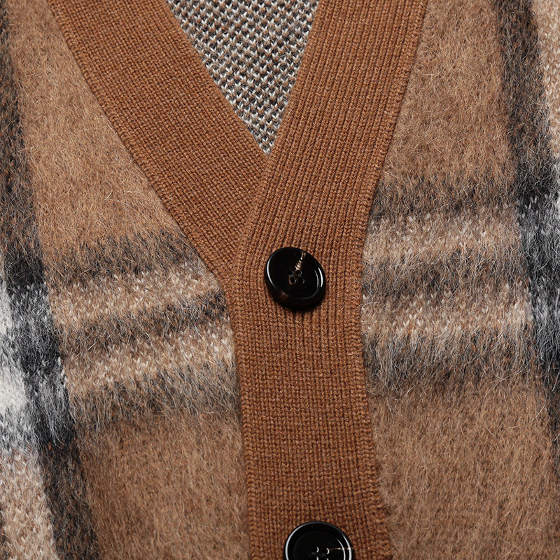 博柏利burberry男款羊毛混纺针织开衫羊毛衫8057907