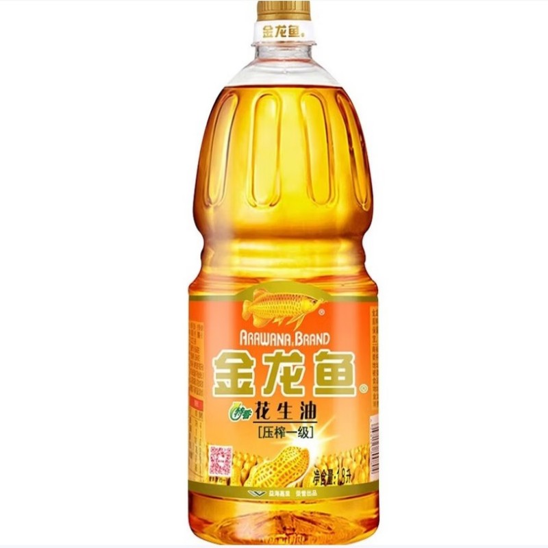 金龙鱼特香花生油压榨一级食用油小瓶家用炒菜油 1.8L物理压优选营养丰富高清大图