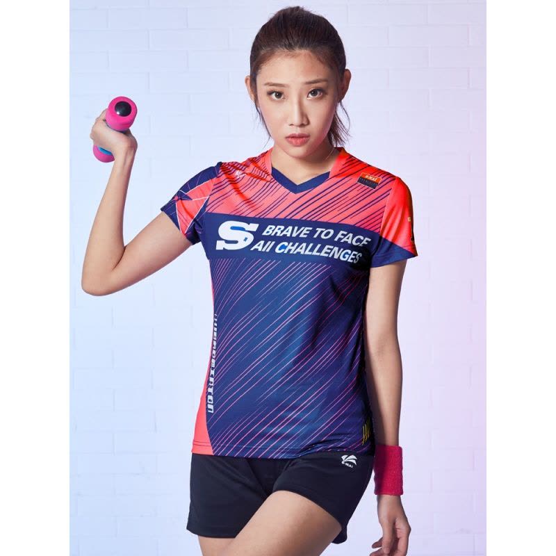 2019春夏新款羽毛球服套装男女款速干透气运动服图片