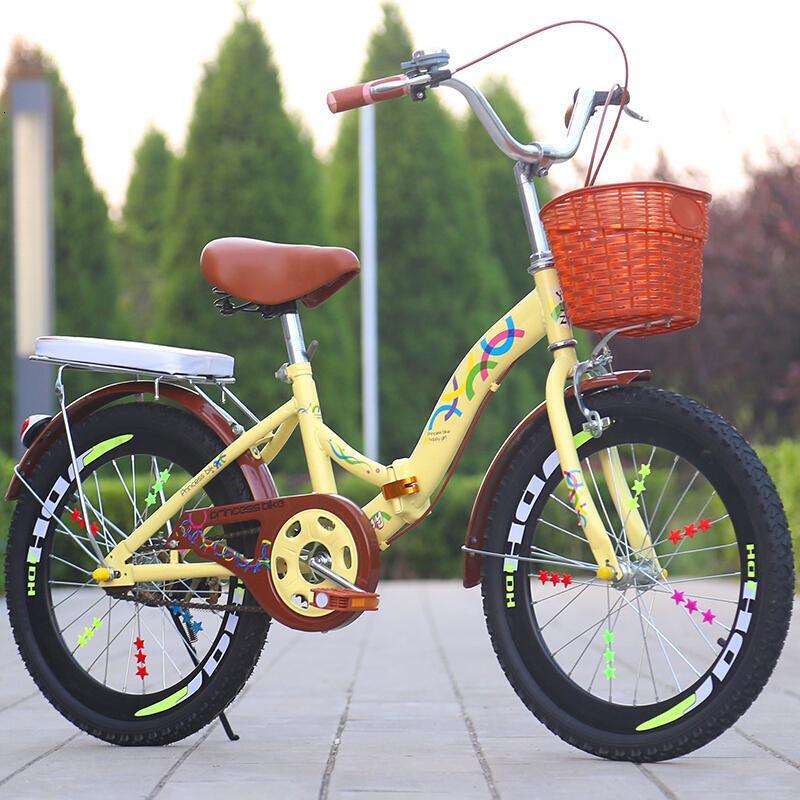 公主款儿童自行车小学生单车折叠678910岁童车20寸女孩公主款中大童