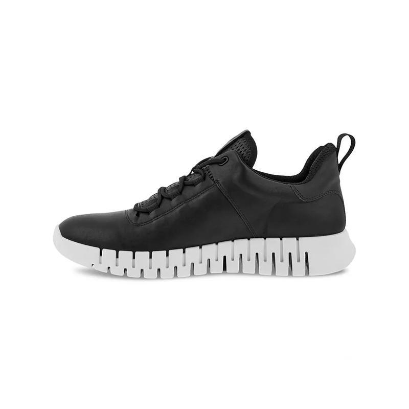 爱步(ECCO)男款休闲运动板鞋真皮 lace-up圆头鞋舒适防滑弹性鞋带