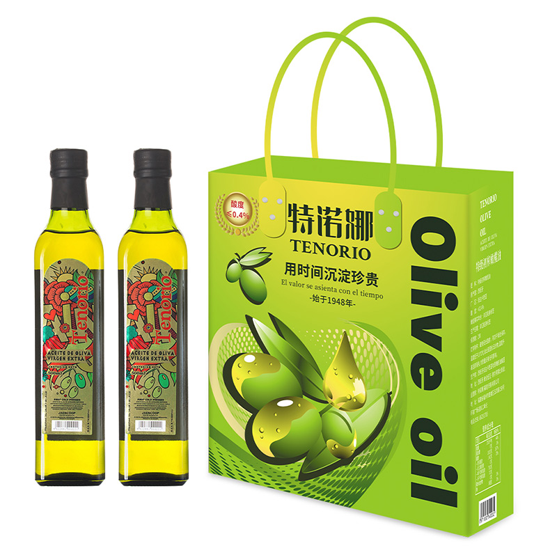 特诺娜(Tenuora Olive) 特级初榨橄榄油500ML*2(金标)HC