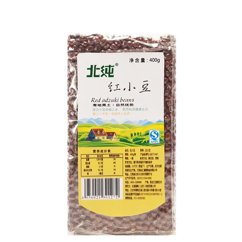 北纯 黑土杂粮 红小豆400g/袋 米面粮油 杂粮 五谷杂粮 粗粮 八宝粥腊八粥杂粮粥(真空包装)