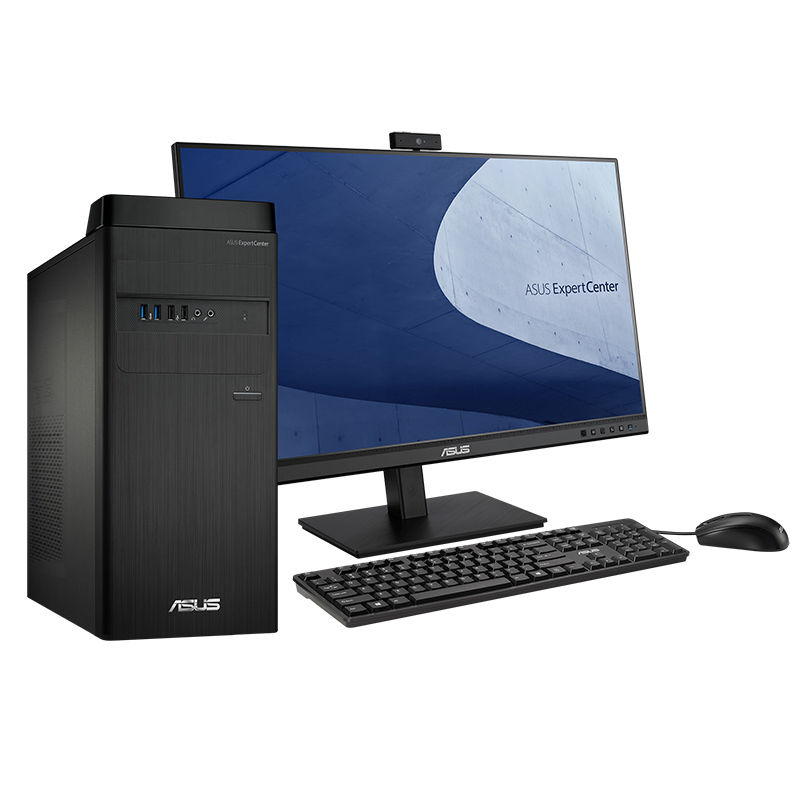 华硕(ASUS)商用台式电脑 弘道 D500TD 27寸( I5- 12400 16G 1T+256G 集显 WIN1高清大图