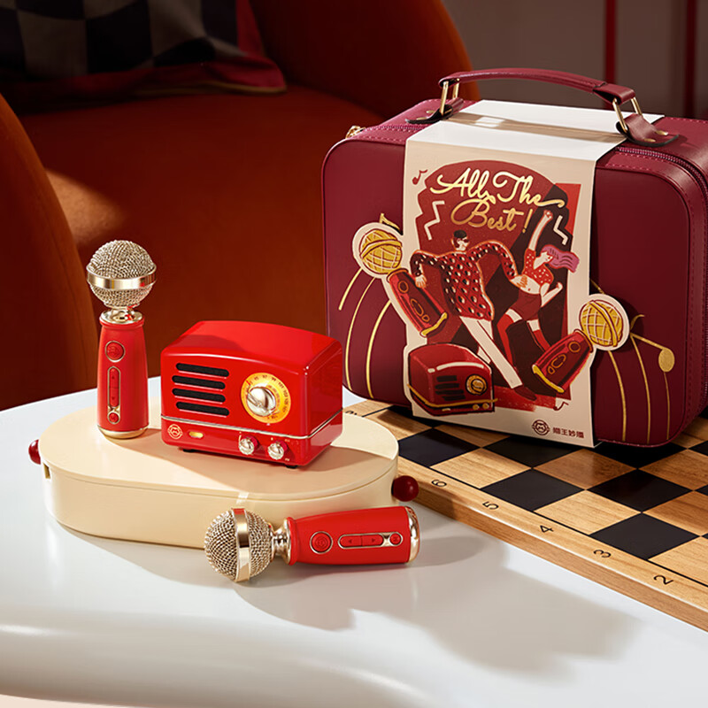 猫王收音机猫王音响猫王小王子OTR+ 欢唱双麦版[新年礼盒]麦克风K歌音响新年礼盒礼物高清大图