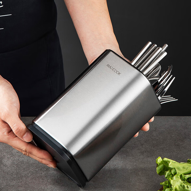 MAXCOOK美厨收纳筒节省空间多功能不锈钢餐厨具MCZW49高清大图