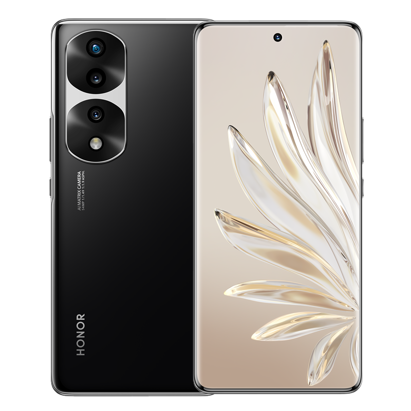 荣耀70 Pro 12GB+256GB 亮黑色 MX800三主摄 旗舰芯片 100W超级快充 5G手机